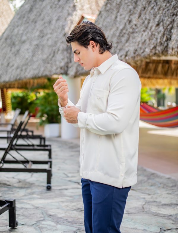 CAMISA CASUAL MANGA LARGA DE BOTONES CON DISEÑO DE COLECCION | 24795