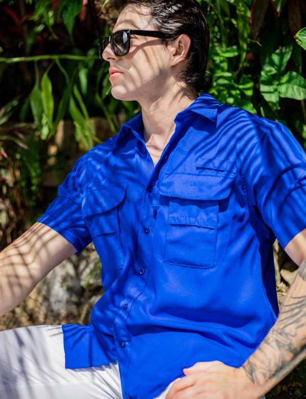 CAMISA CASUAL MANGA CORTA CON DISEÑO DE COLECCION | 24975