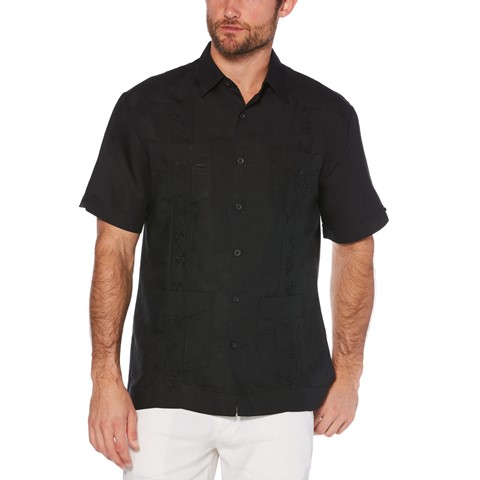 GUAYABERA MANGA CORTA CON DISEÑO DE COLECCION | 25072